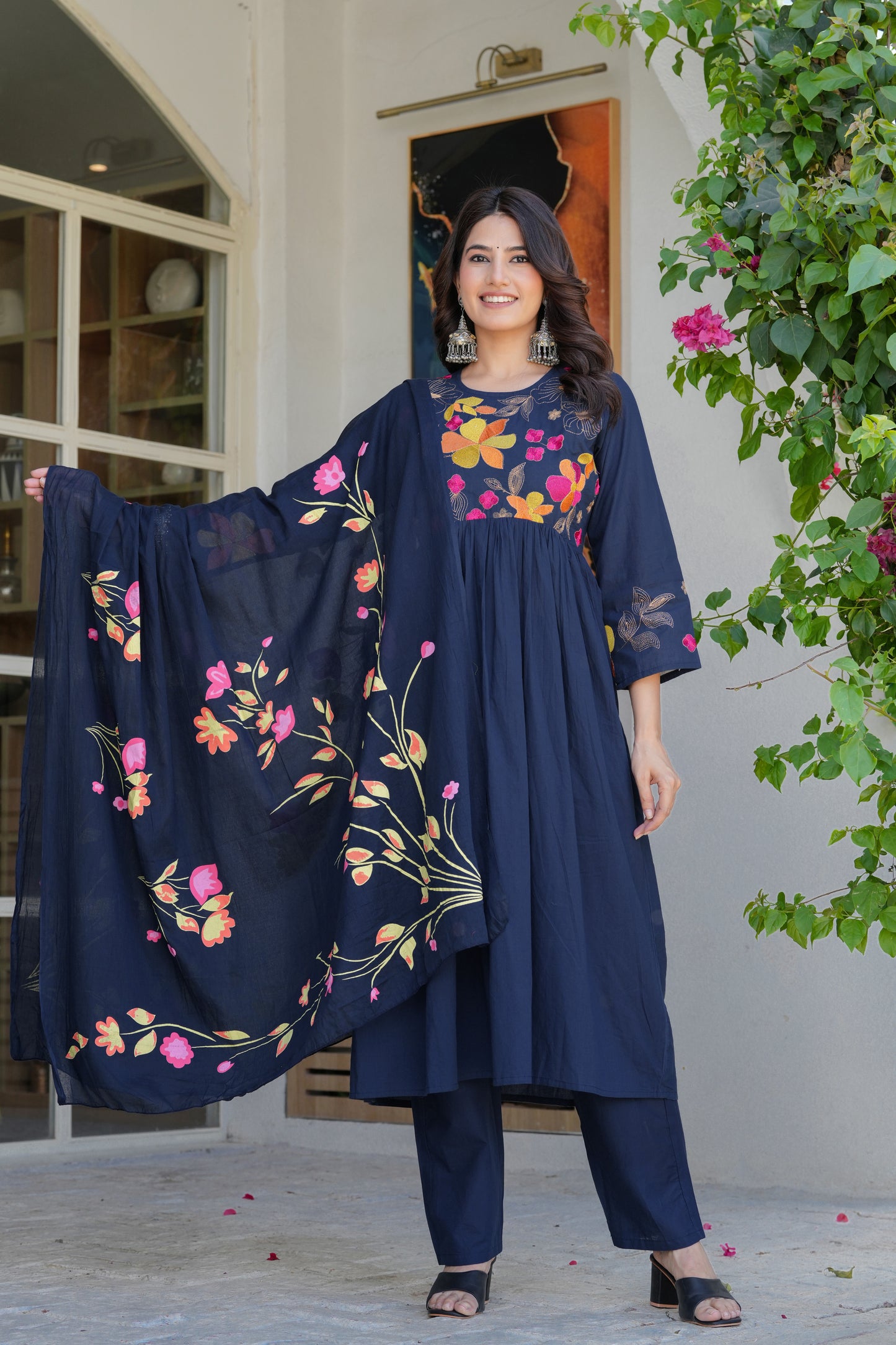 Cotton Dupatta Set