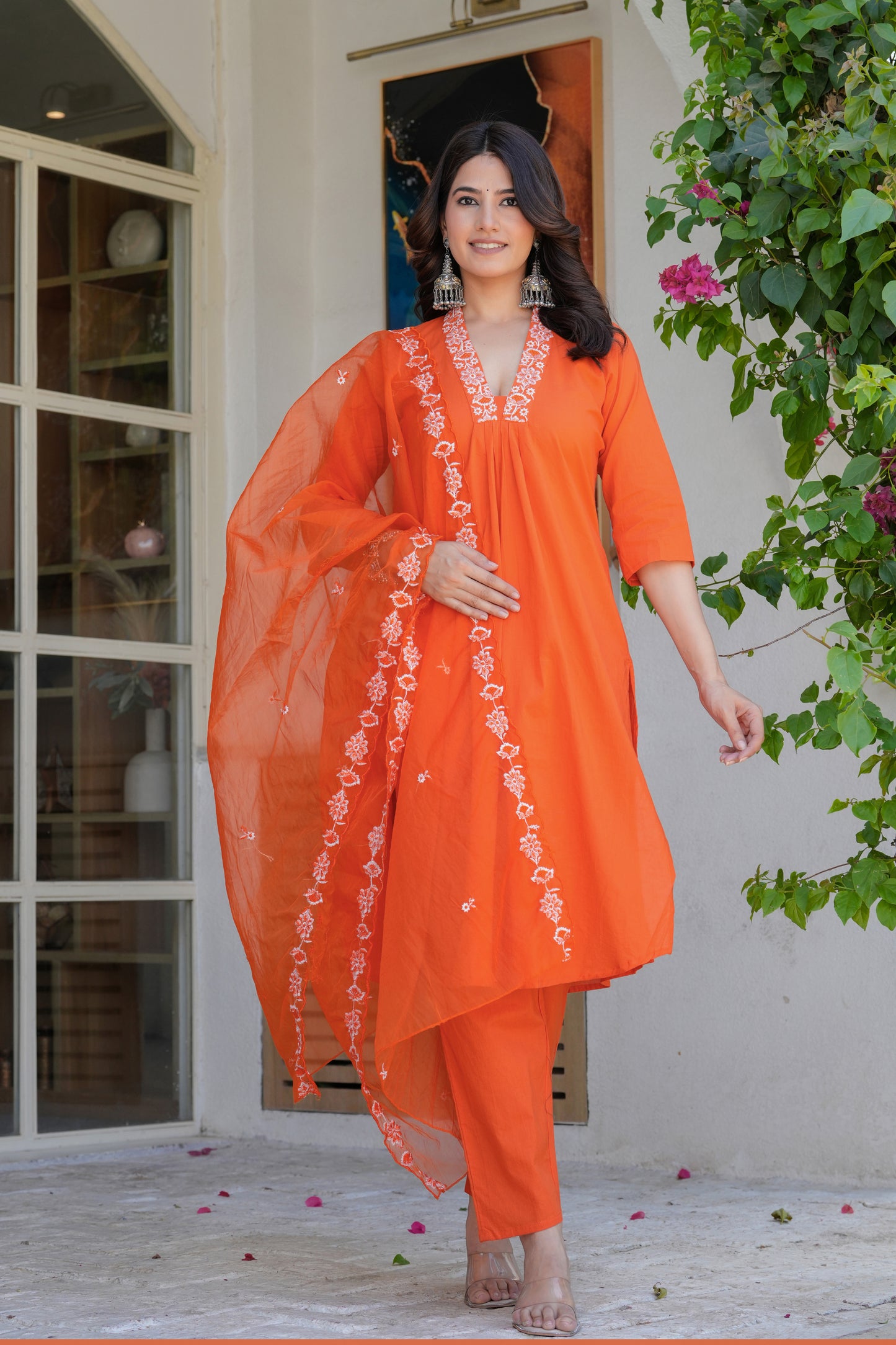 Cotton Dupatta Set