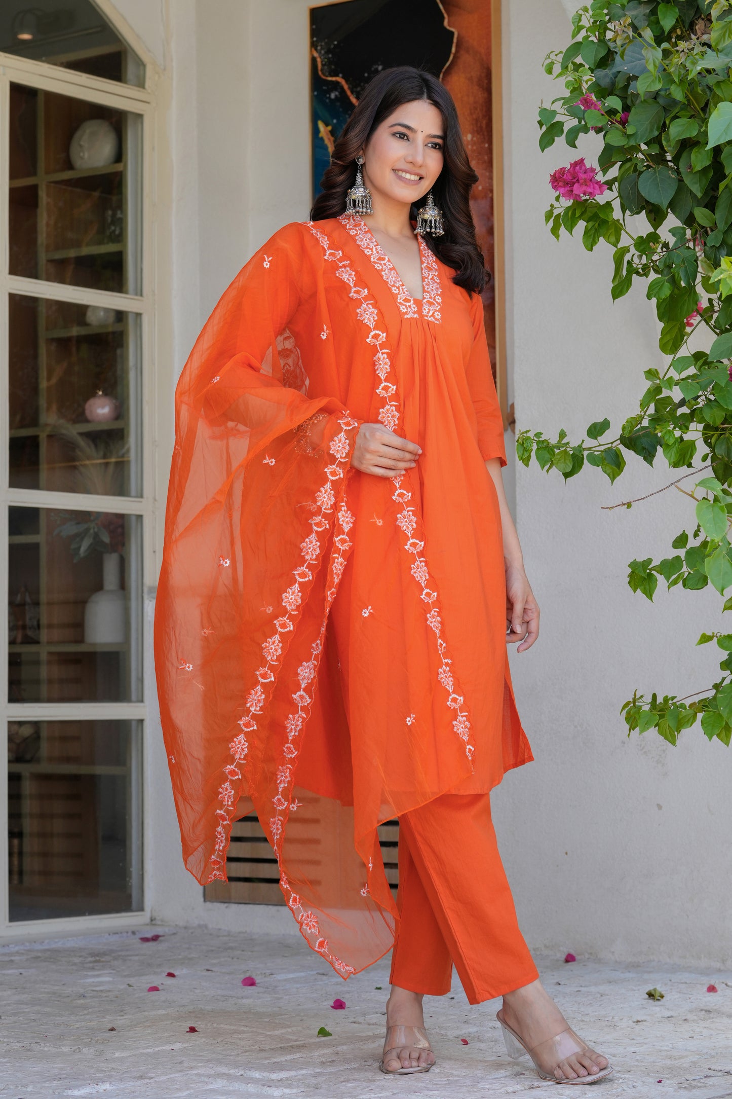 Cotton Dupatta Set