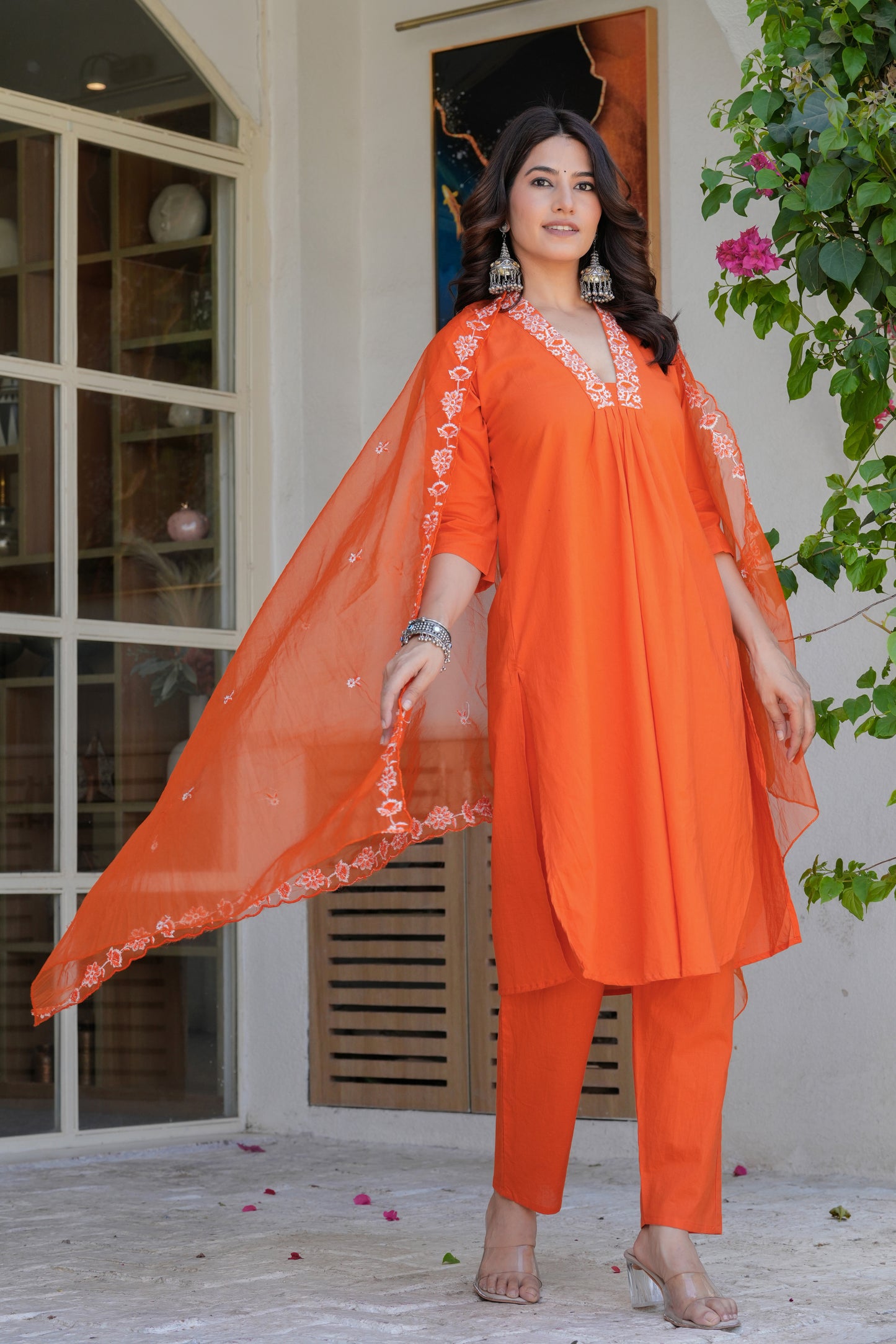 Cotton Dupatta Set