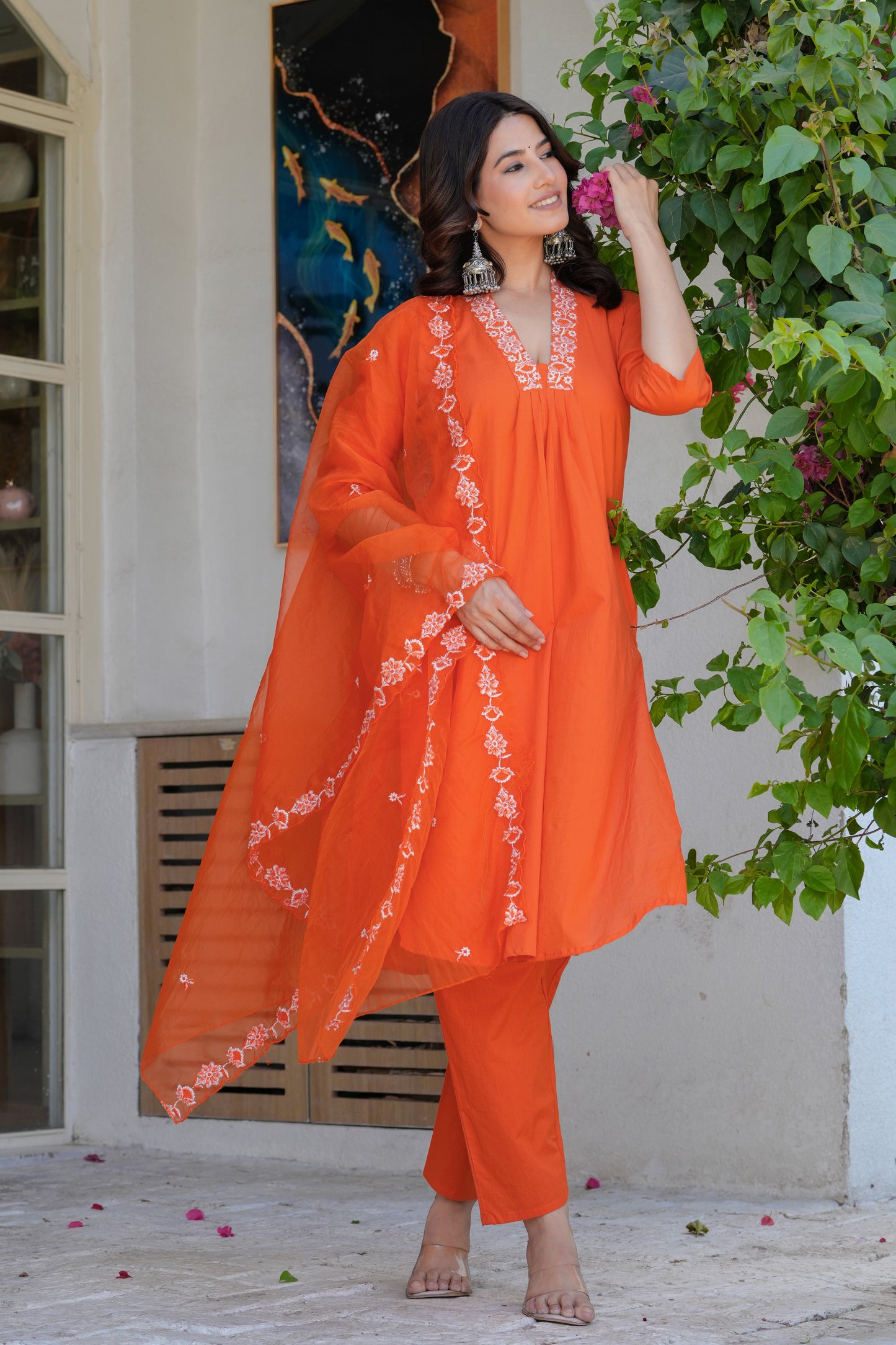 Cotton Dupatta Set
