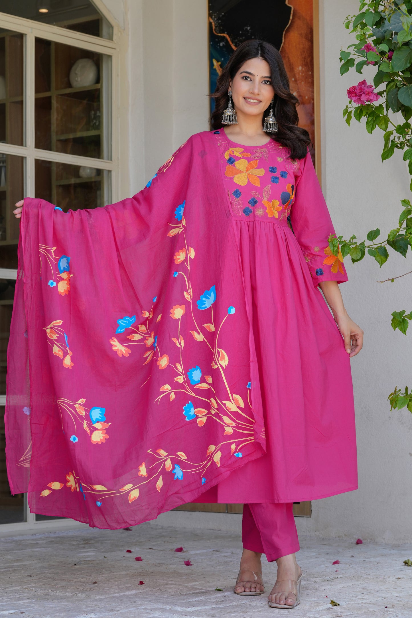 Cotton Dupatta Set