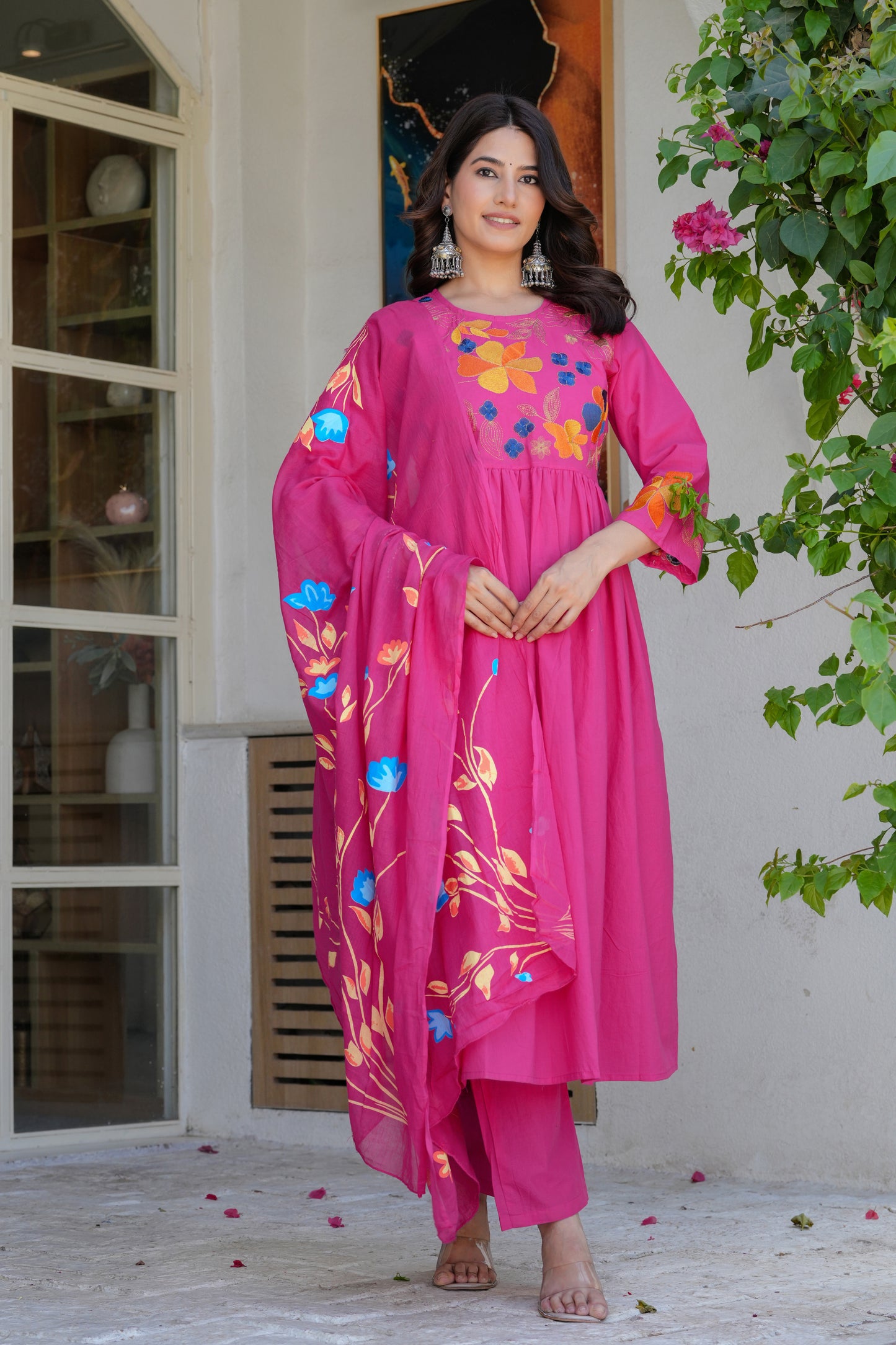 Cotton Dupatta Set