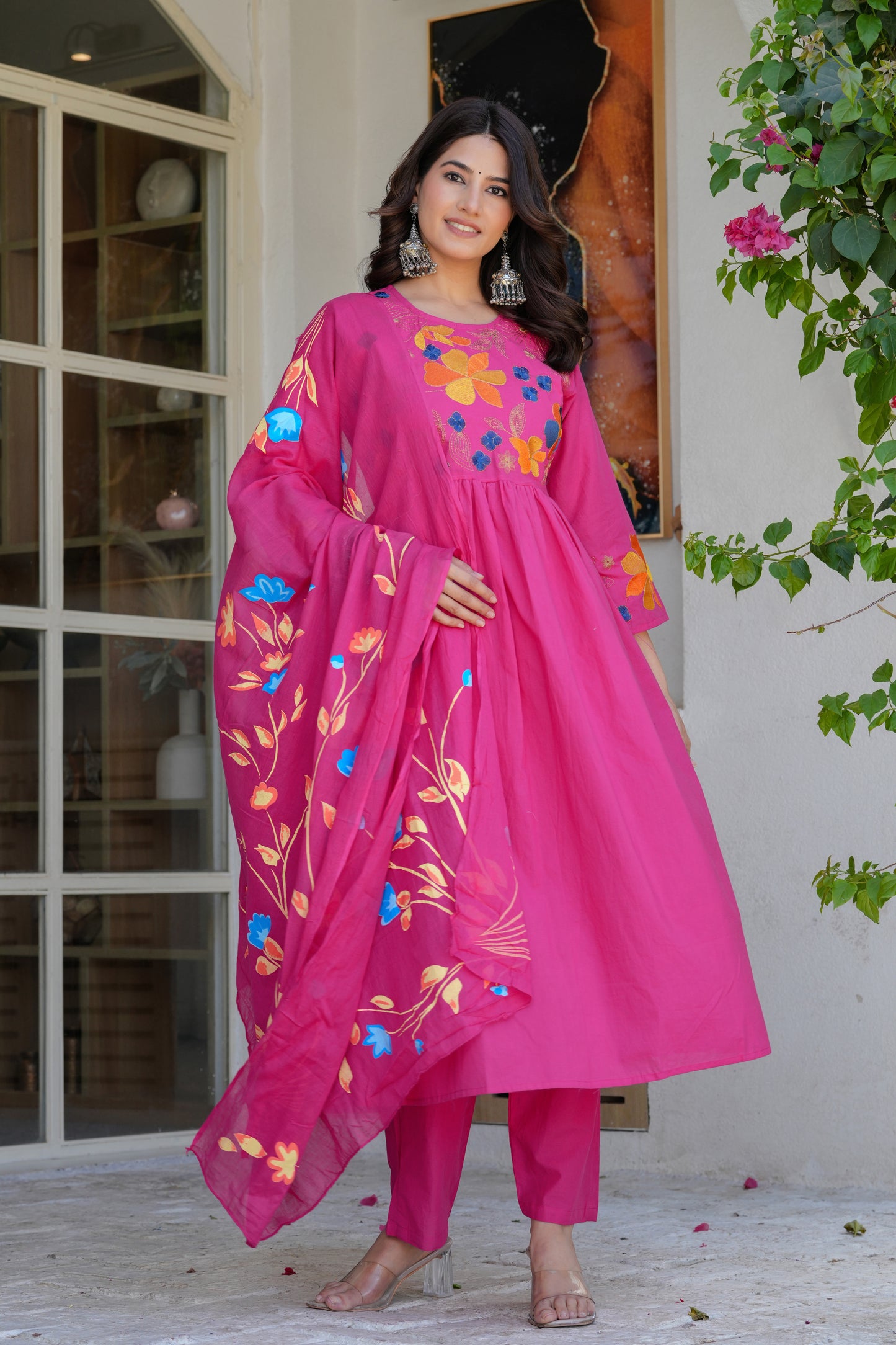 Cotton Dupatta Set