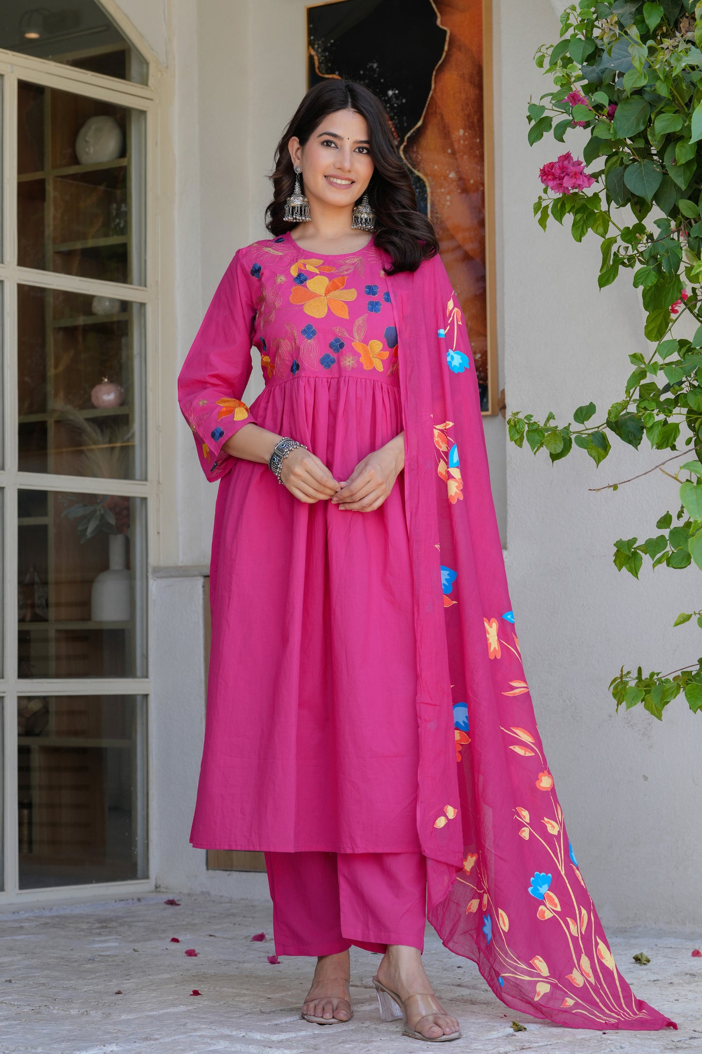 Cotton Dupatta Set