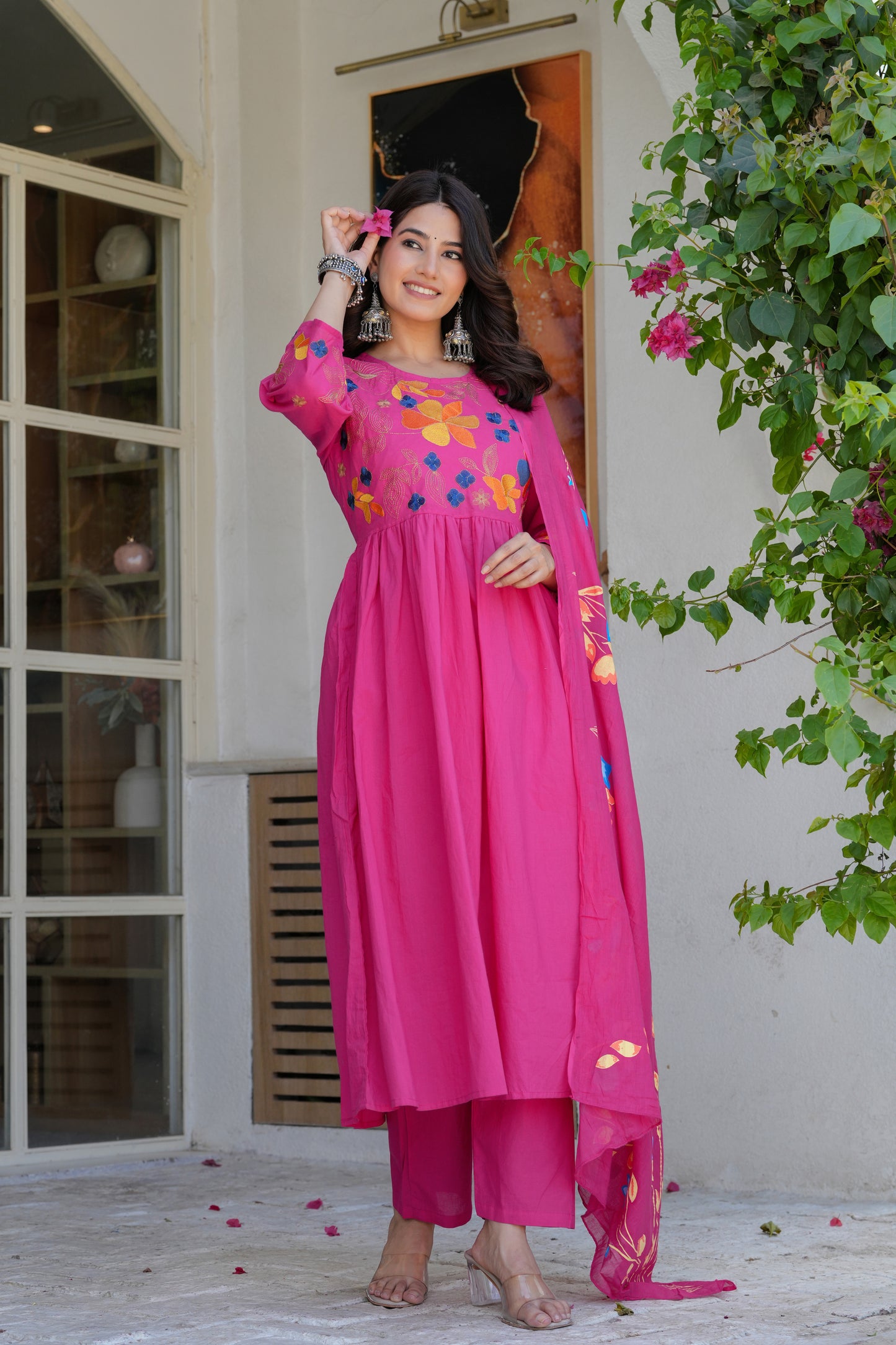 Cotton Dupatta Set