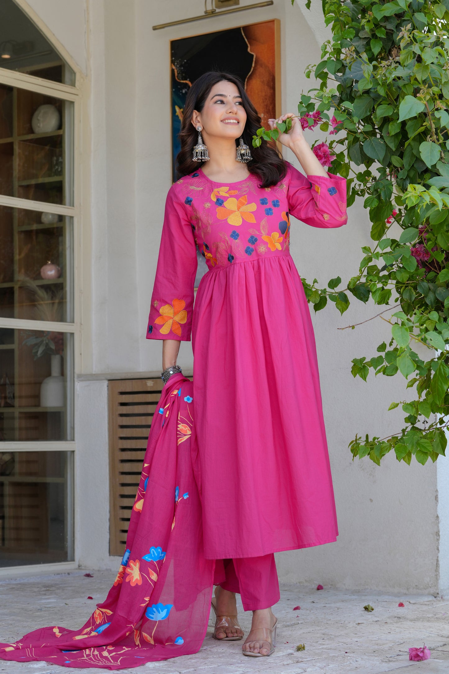 Cotton Dupatta Set