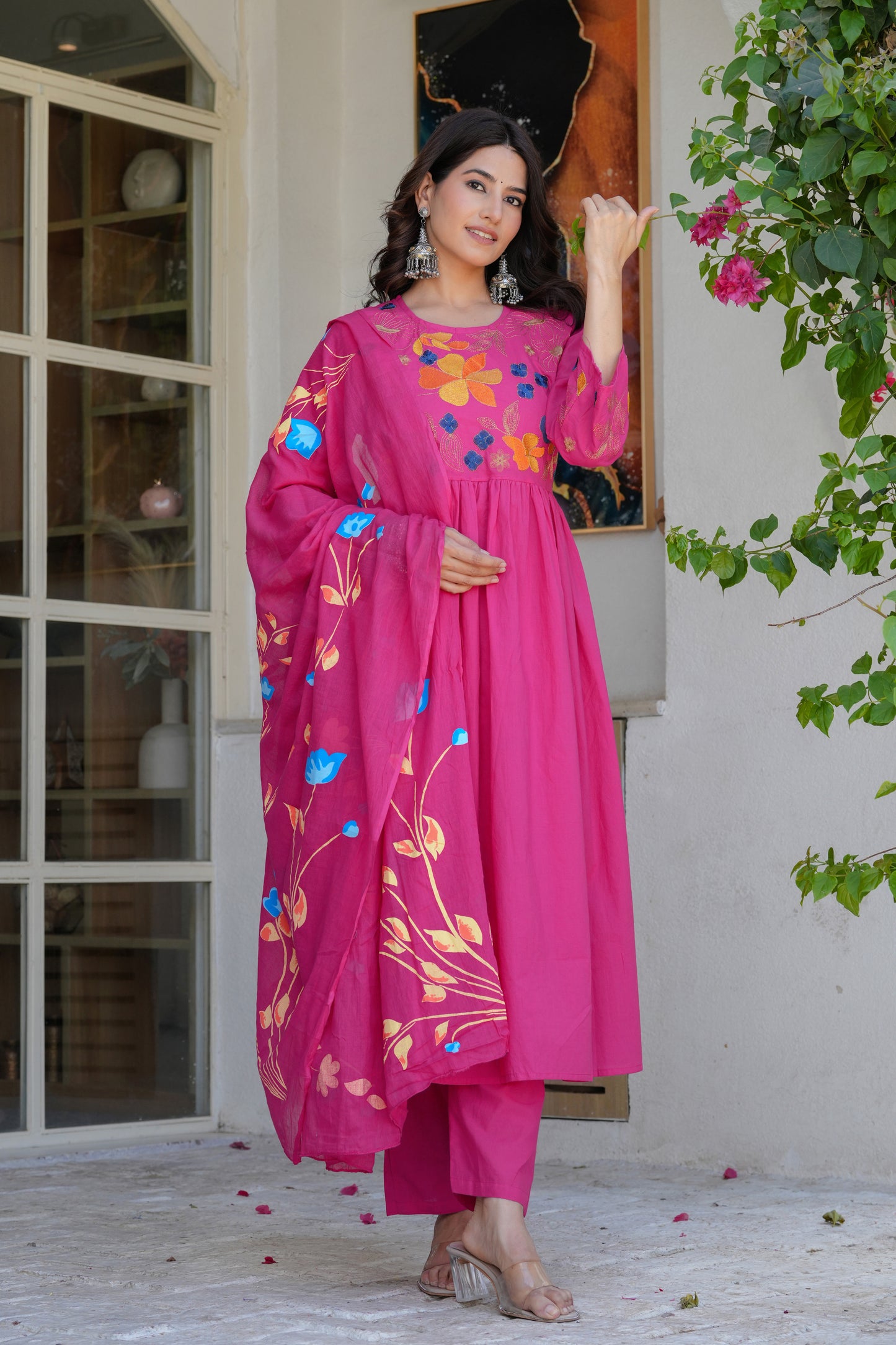 Cotton Dupatta Set