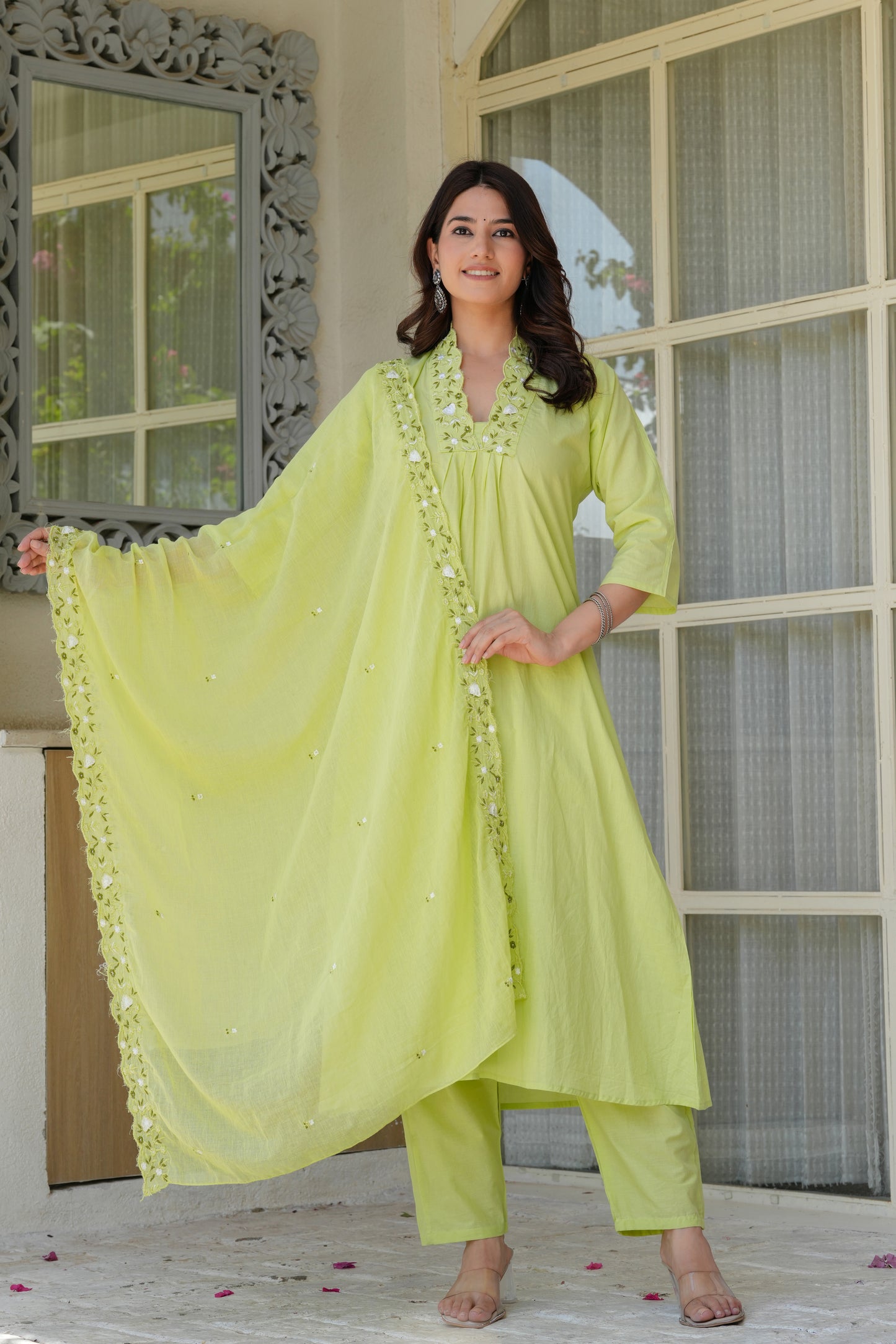 Cotton Dupatta Set