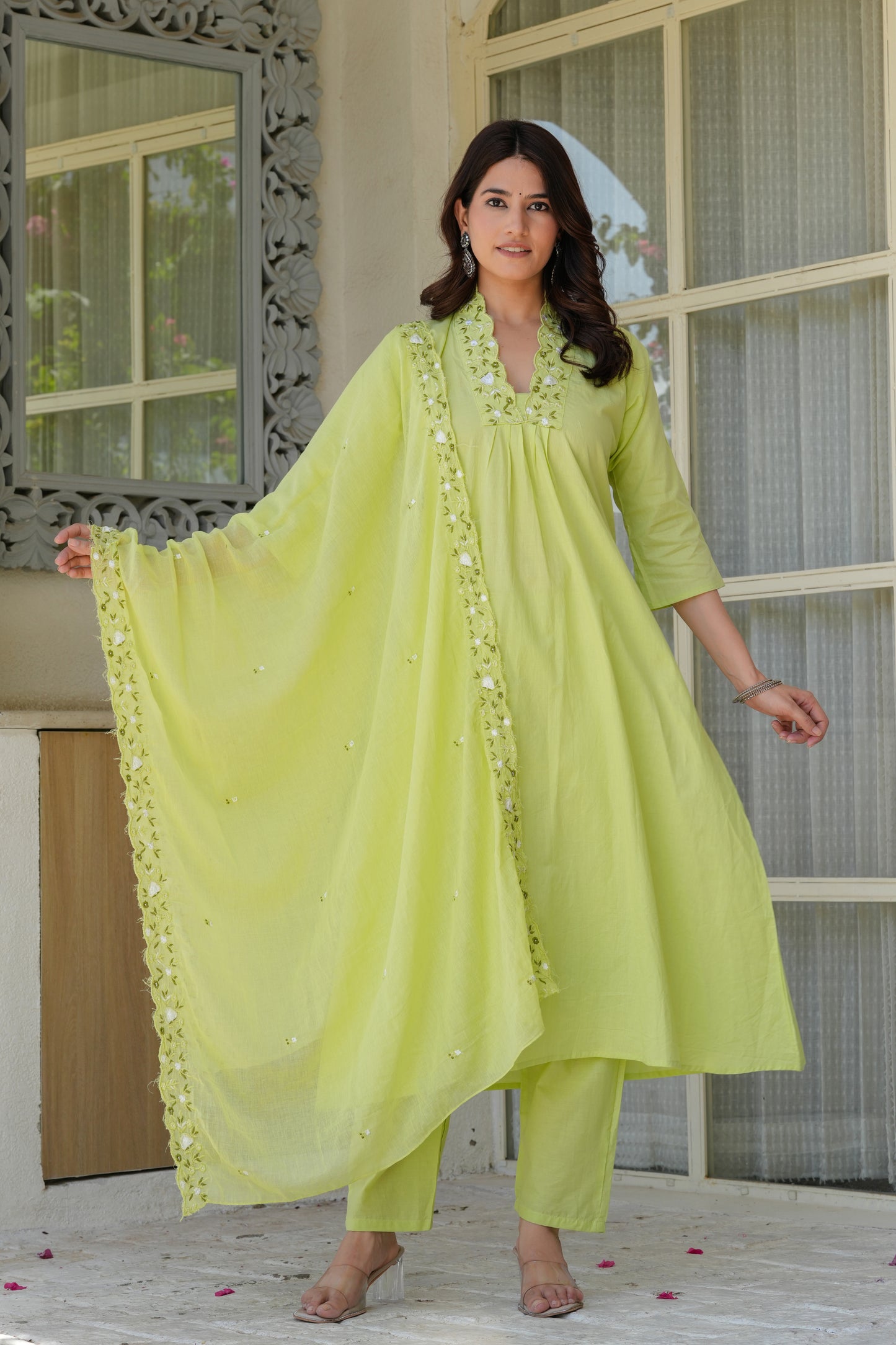 Cotton Dupatta Set