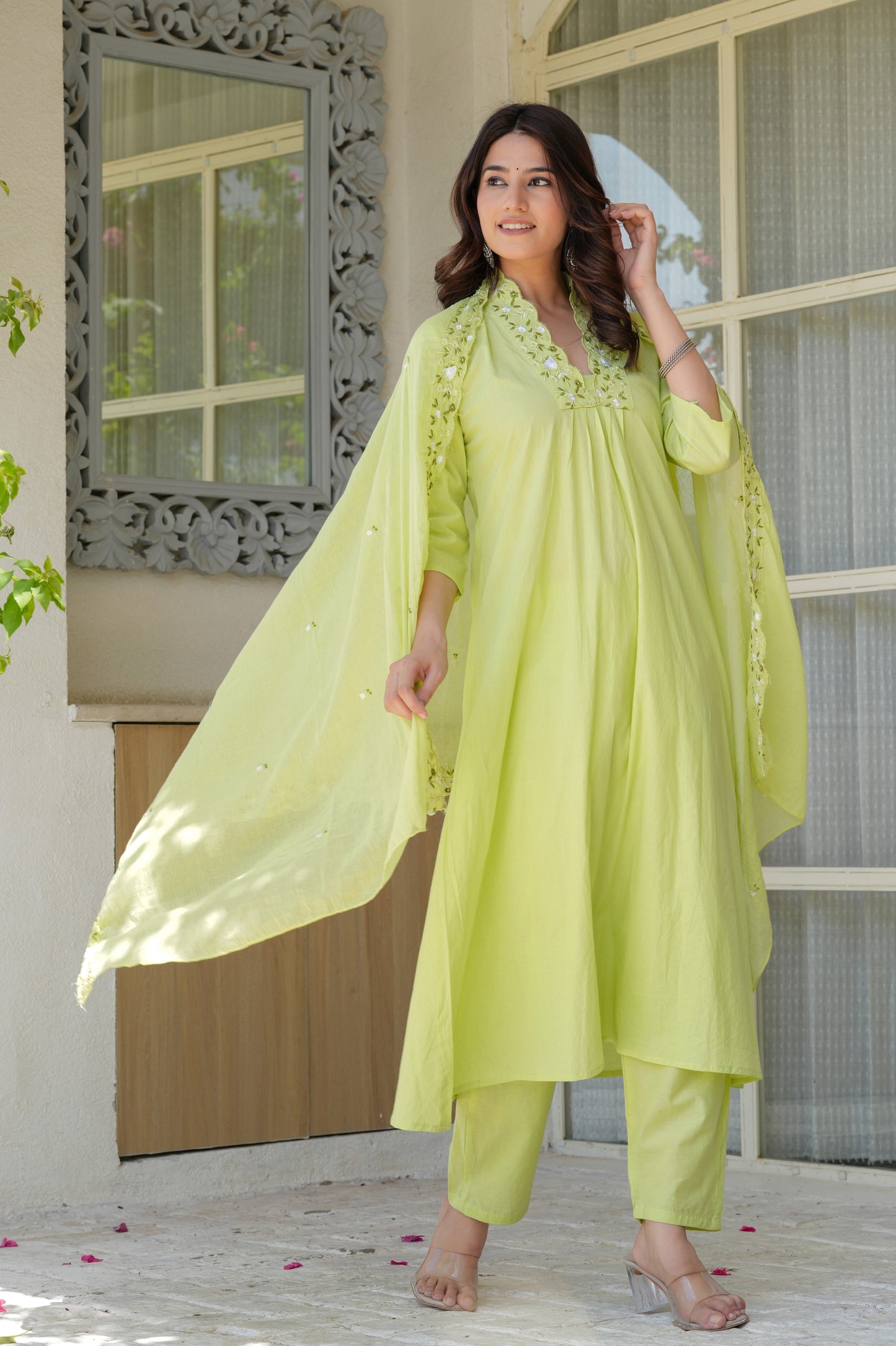 Cotton Dupatta Set