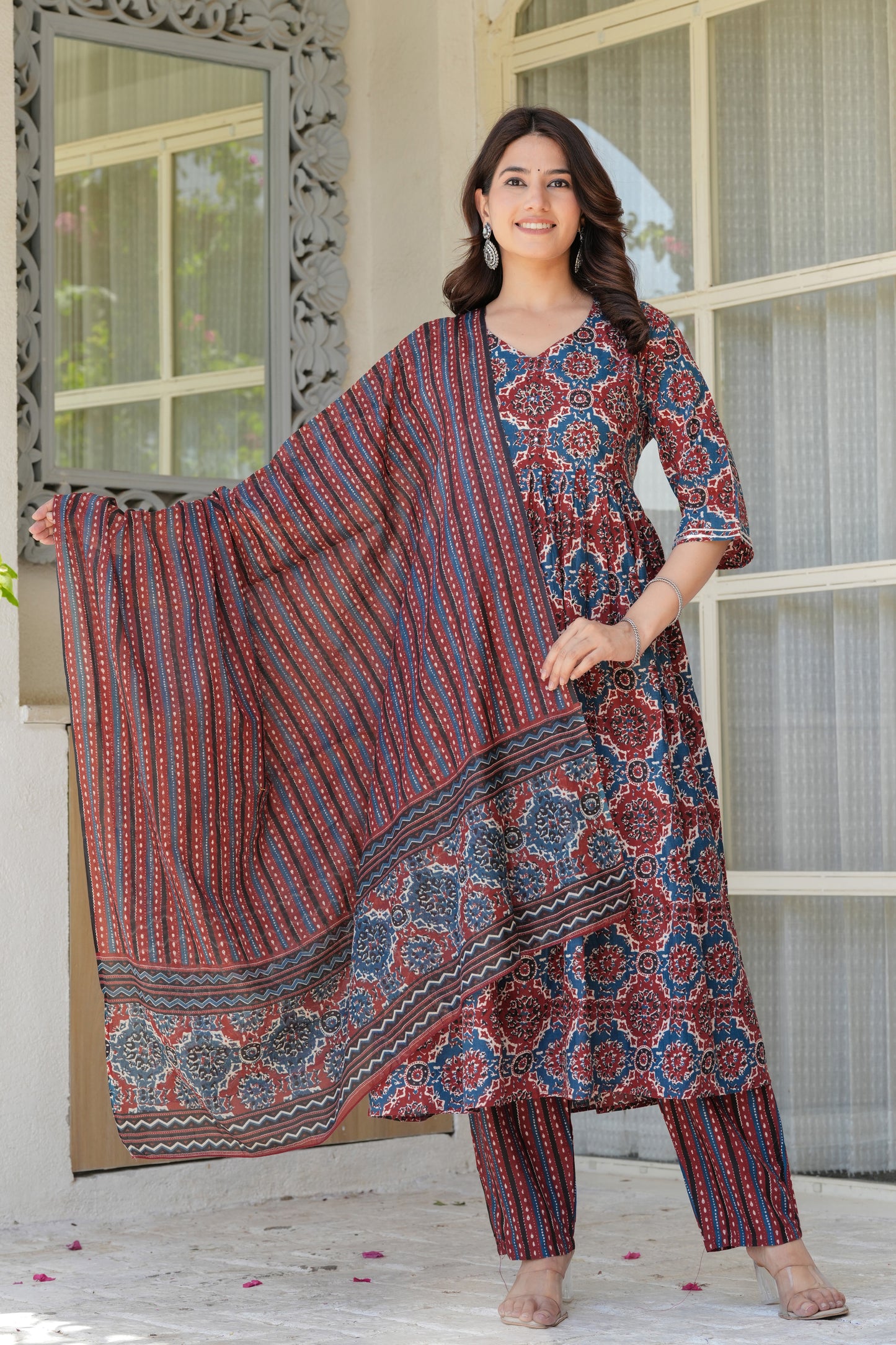 Cotton Dupatta Set