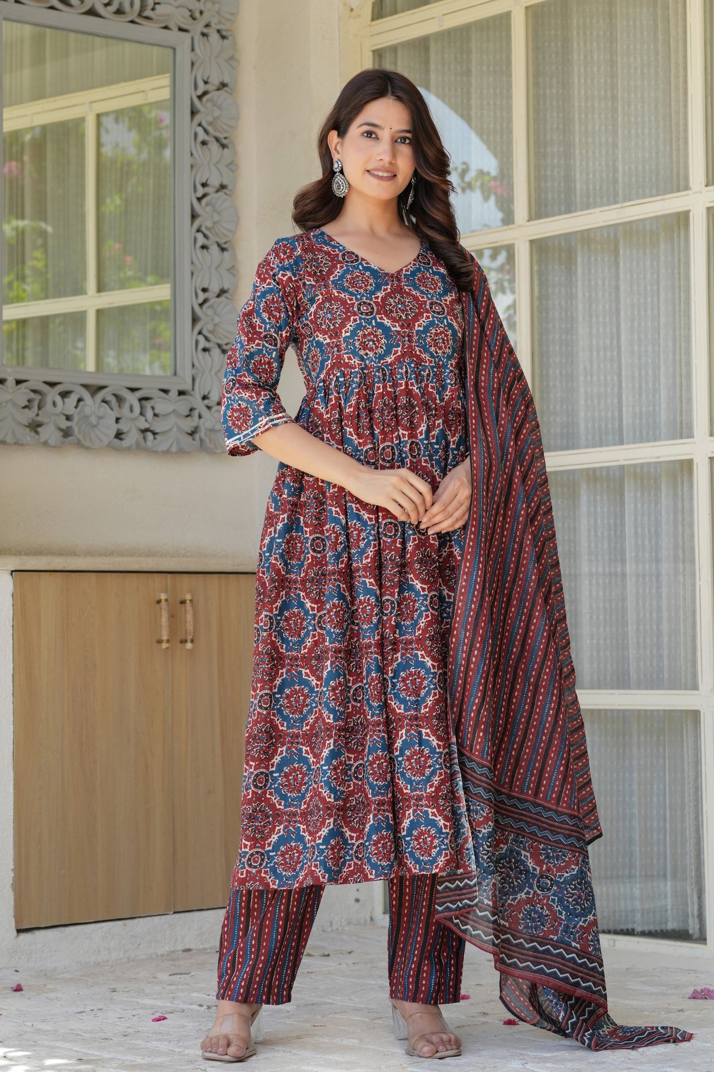 Cotton Dupatta Set