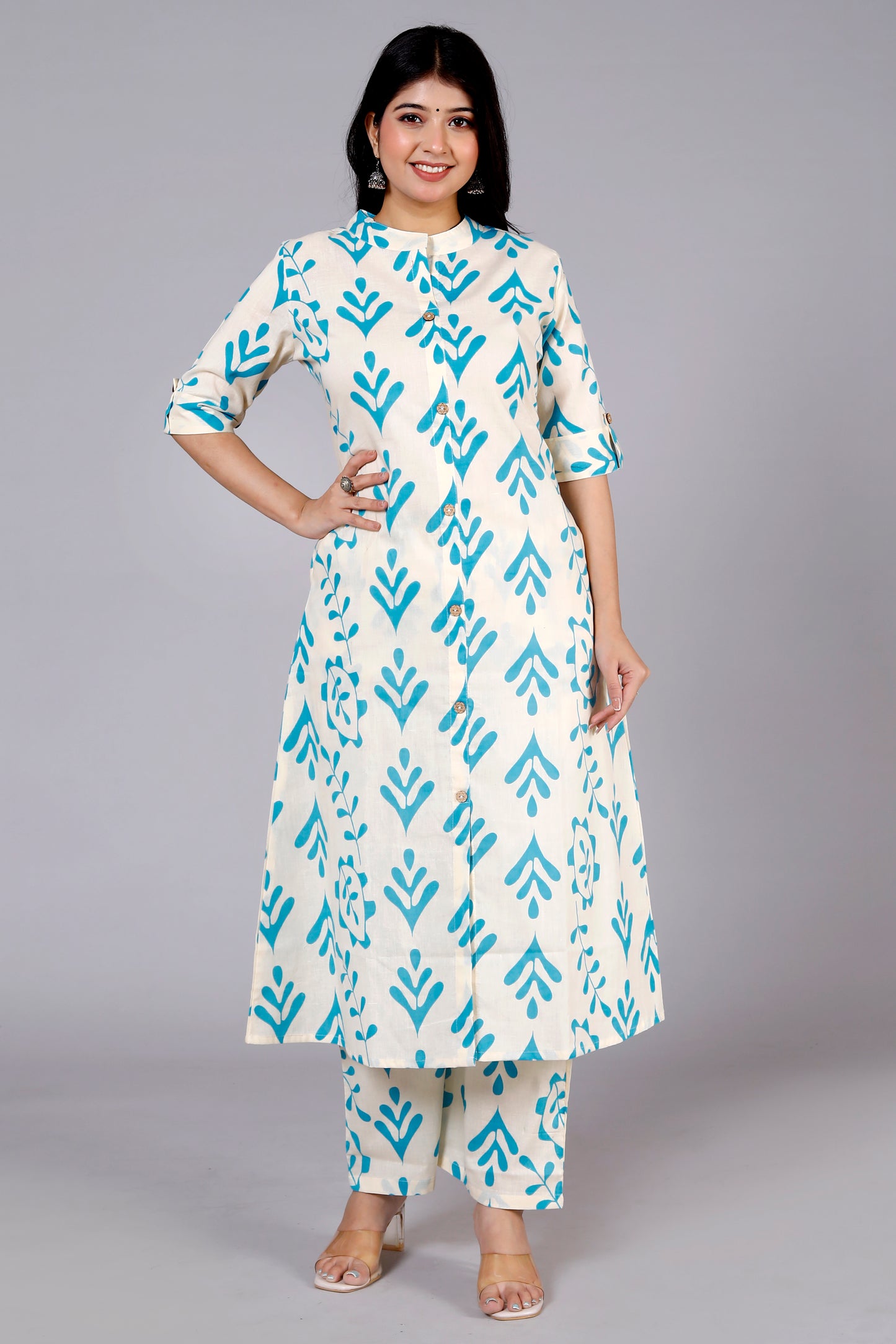 Printed Kurta Palazzo Set