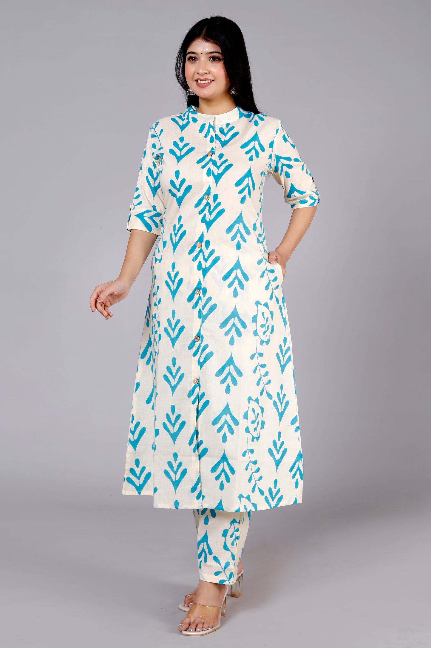 Printed Kurta Palazzo Set