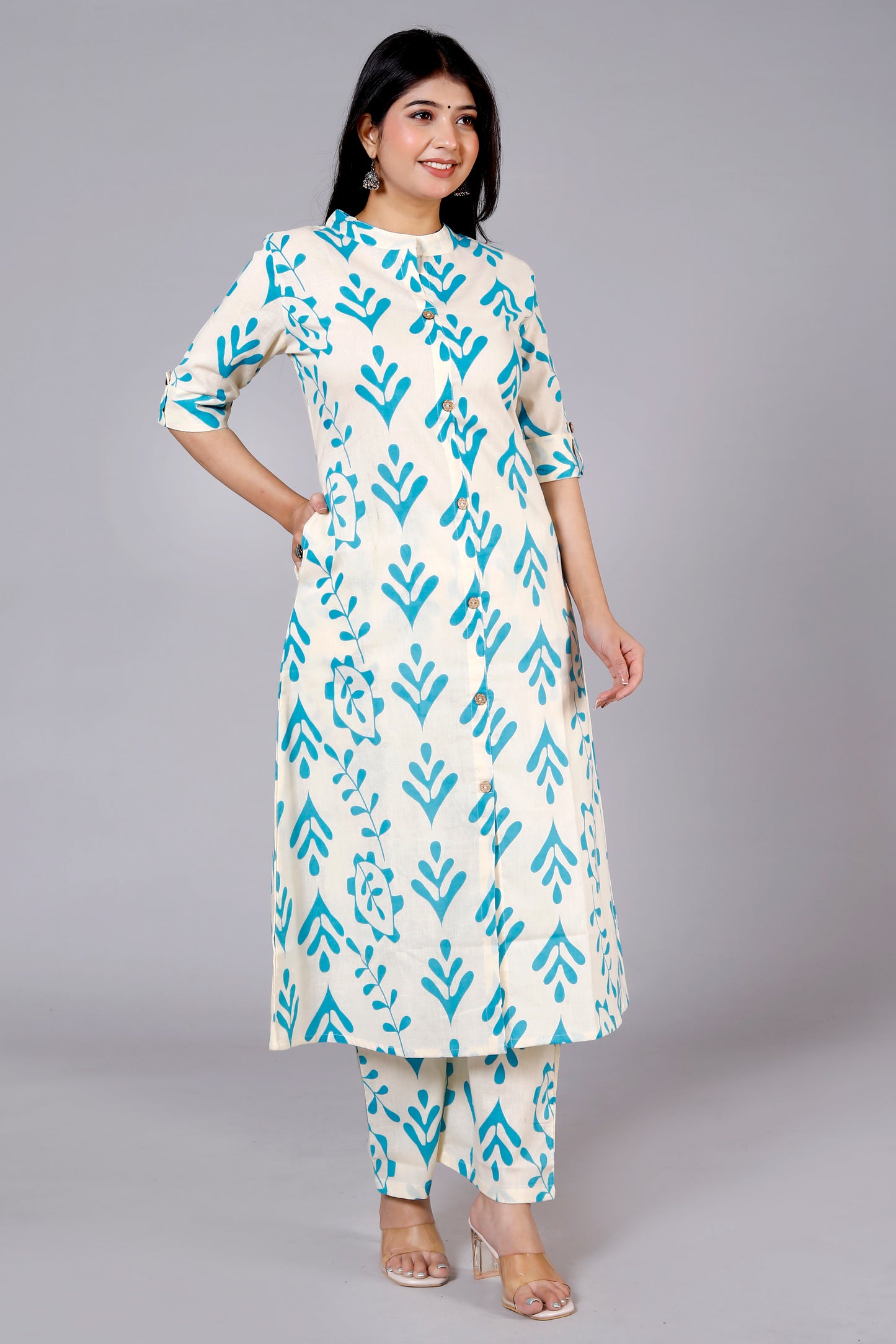 Printed Kurta Palazzo Set