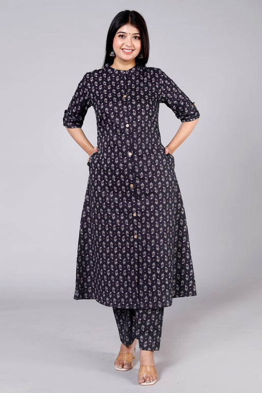 Printed Kurta Palazzo Set