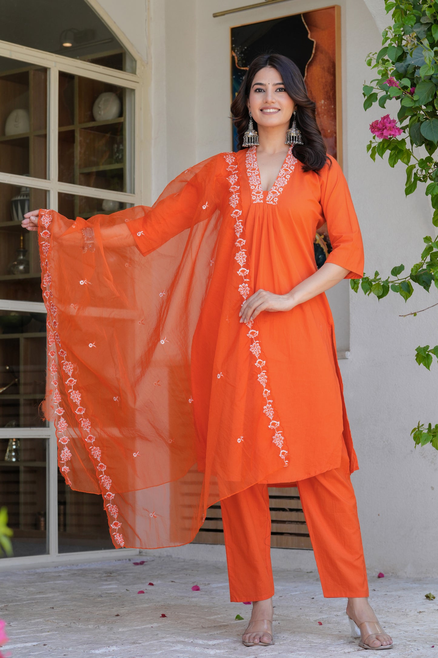 Cotton Dupatta Set
