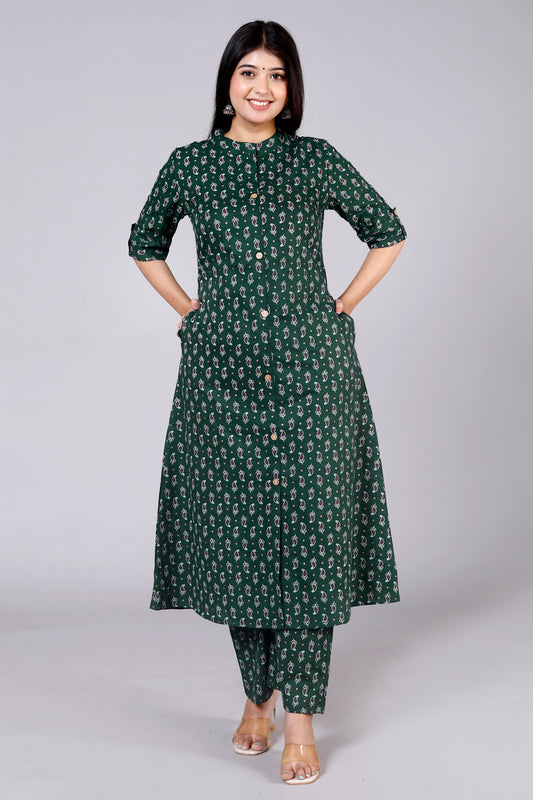 Printed Kurta Palazzo Set