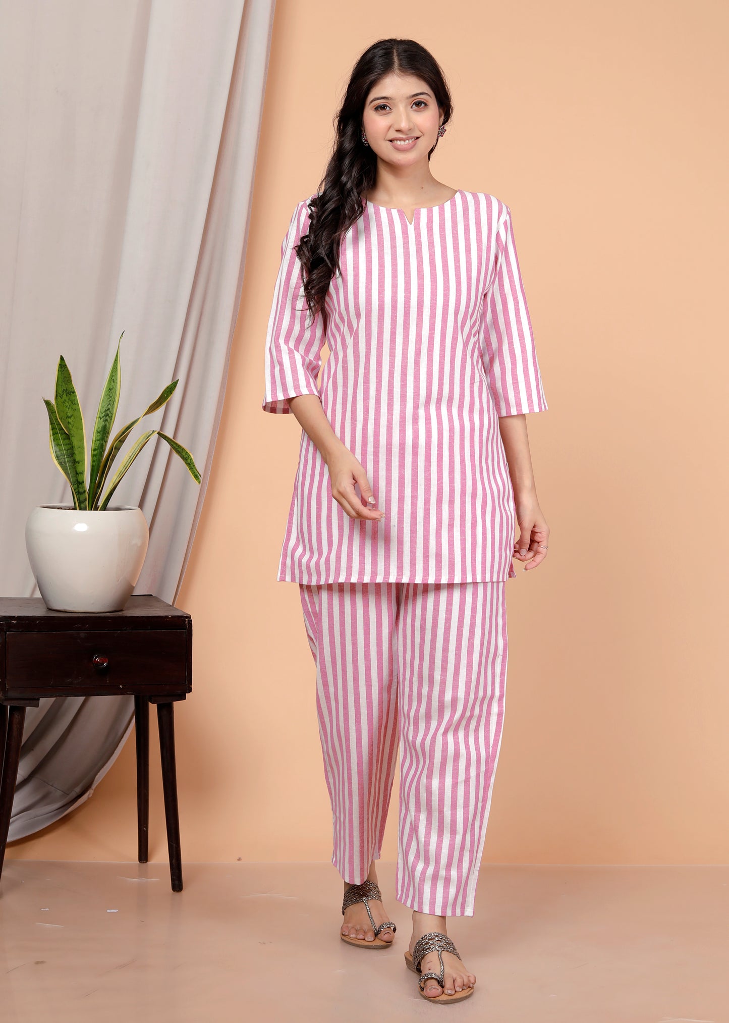 Pink Strip Cord Set