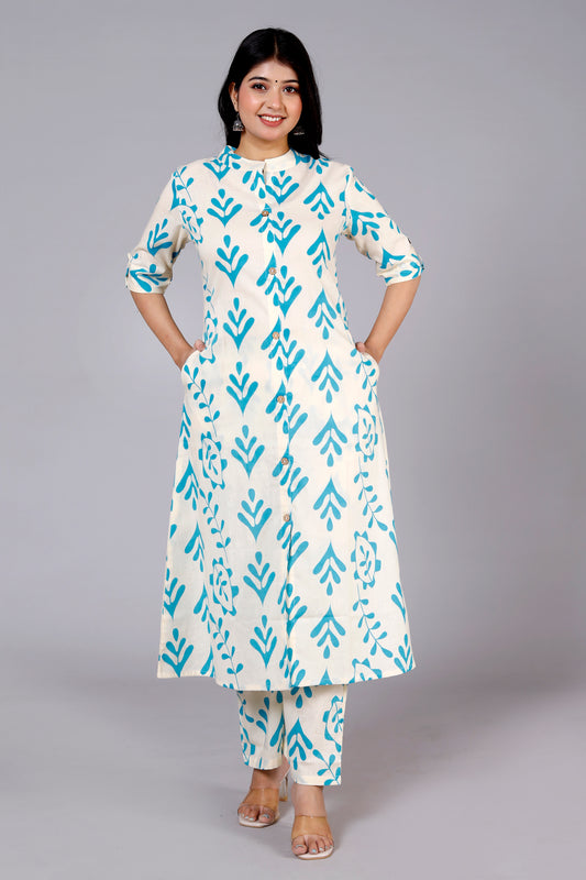 Printed Kurta Palazzo Set